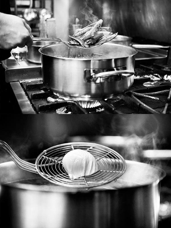 Bodegón, Still life, Food, Alimentación, Cocina, Kitchen, Escurrir, Drain, Ollas, Pots, Huevo poche, Poached egg.